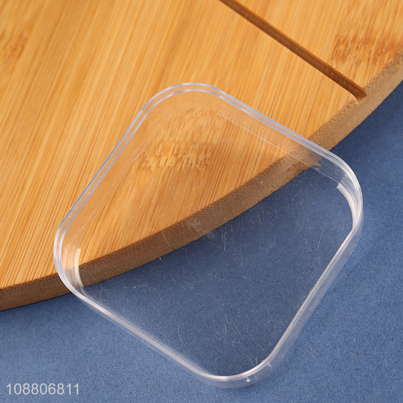 Good quality square clear plastic storage box bead organizer case