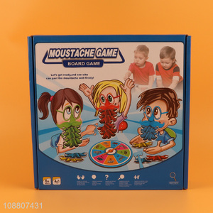 Hot selling children moustache game board game wholesale