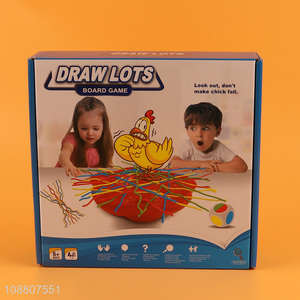China products 27pcs children draw lots board game