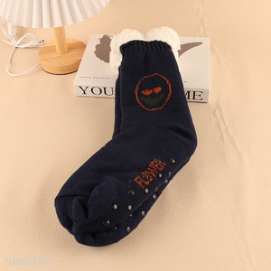 Good quality women winter warm soft non-slip slipper socks