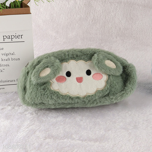 Hot selling cute cartoon plush pencil bag pencil pouch