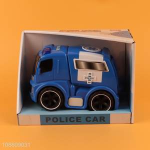 Most popular inertial police car toy with sounds and lights