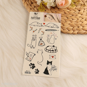 New product cartoon cat tattoo sticker temporary fake tattoos