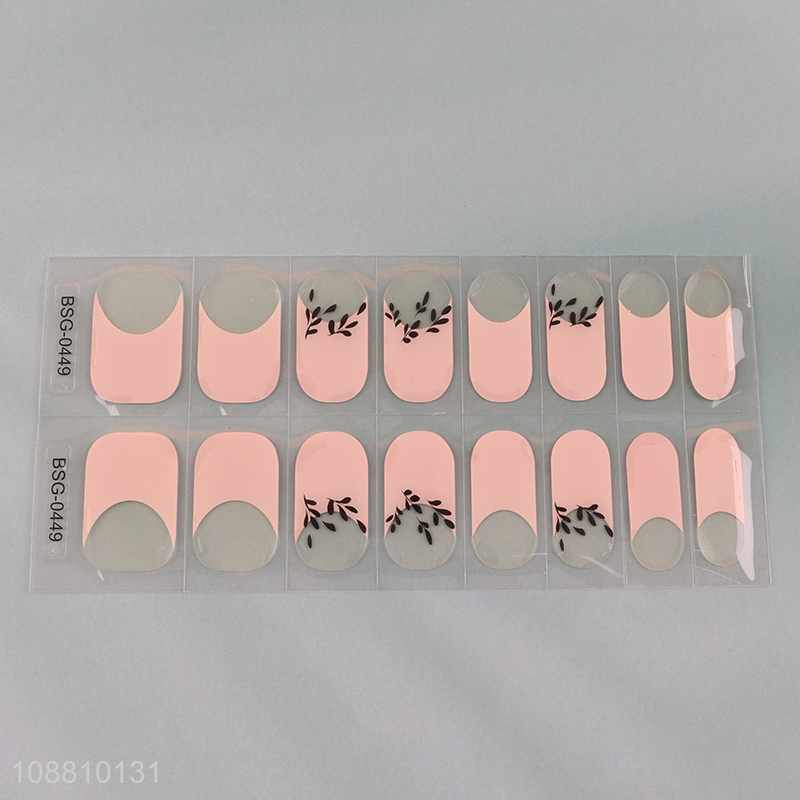 Good sale 16pcs nail sticker nail file for nail art decoration