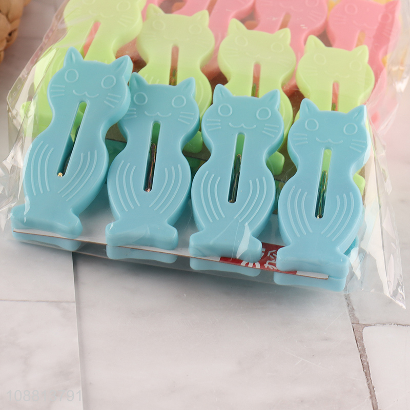 Factory price 16pcs heavy duty plastic clothes pins pegs