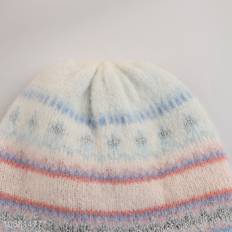 Popular products fashionable winter knitted hat for outdoor