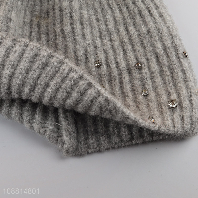 Factory price winter warm knitted hat for women