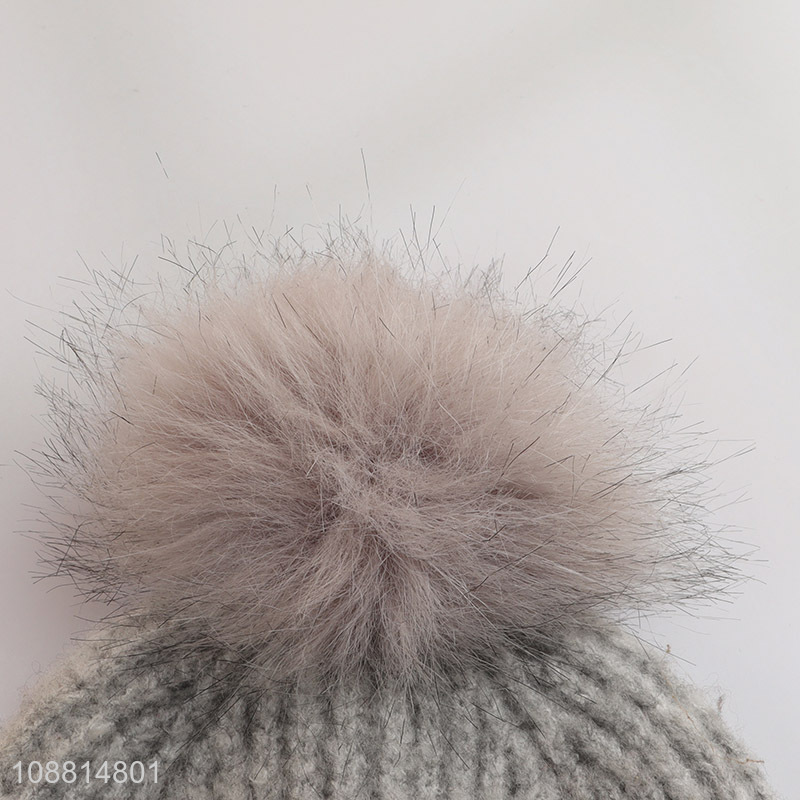Factory price winter warm knitted hat for women