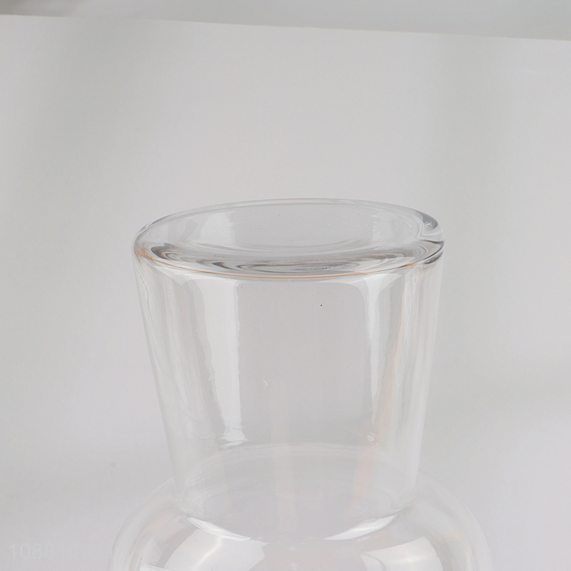 Popular products transparent glass flower vase for sale