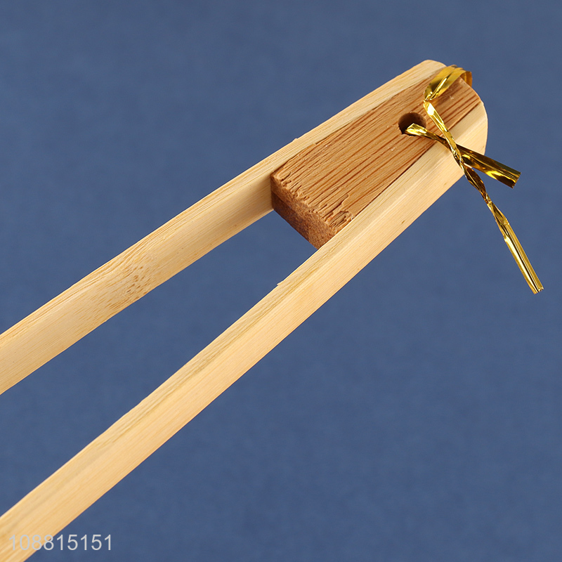 Online wholesale natural bamboo toast tong kitchen tongs