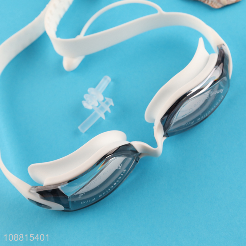 China imports anti-fog  anti-uv swim goggles with earplugs