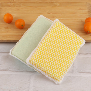 China supplier 2pcs reusable kitchen cleaning sponge set