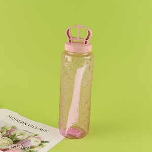 High quality portable plastic water bottle with stickers