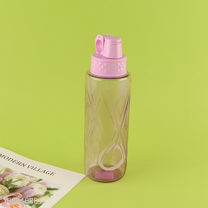 High quality leakproof plastic water bottle with handle