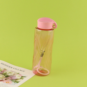 Online wholesale portable plastic water bottle with handle
