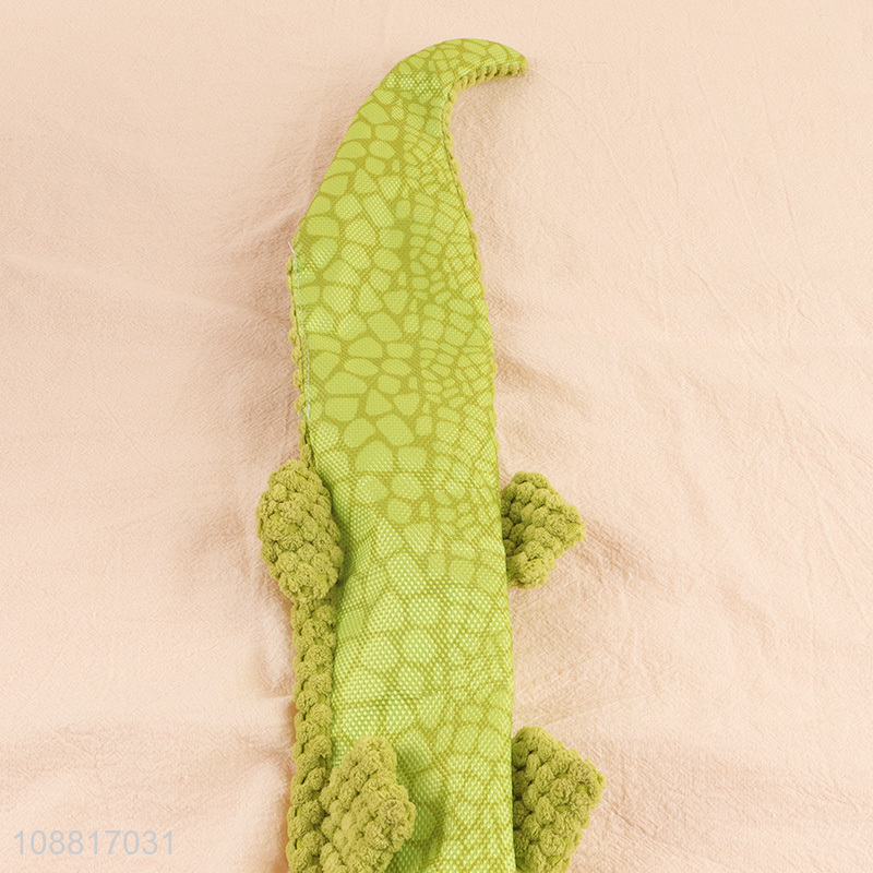 Wholesale no stuffing lizard shape dog squeak toys