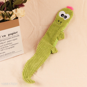 Wholesale no stuffing lizard shape dog squeak toys