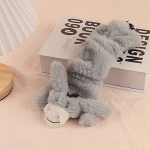 Hot selling no stuffing donkey shape <em>dog</em> squeak <em>toys</em>