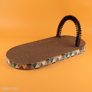New product corrugated cardboard cat scratching pad cat toy