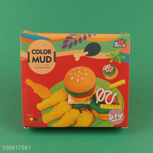 Good quality hamburger diy colored mud <em>play</em> <em>dough</em> set