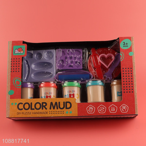 Good selling diy children colored mud set wholesale