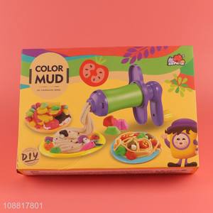 Yiwu market colorful clay noodle machine toys