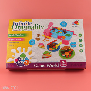 Best quality kids diy colored clay set toys <em>playdough</em> toys