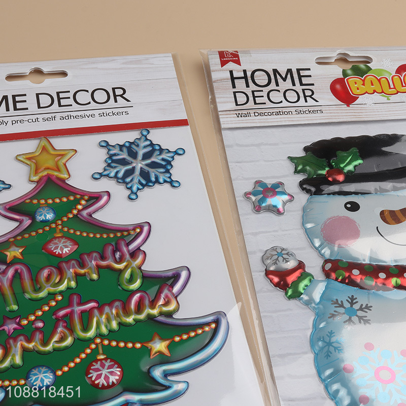 Top selling christmas decoration home decor sticker wholesale