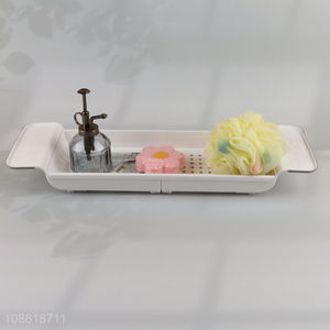 Hot items retractable non-slip bathtub <em>storage</em> rack