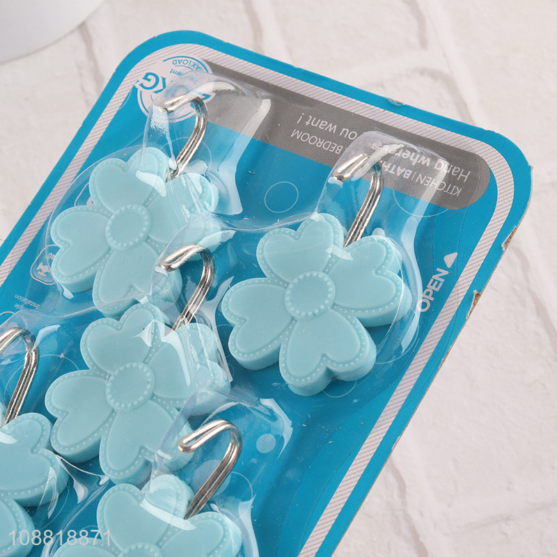 New product 5pcs four-leaf clover shaped sticky hooks for hanging