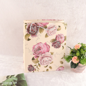 New arrival floral print paper gift <em>bag</em> <em>shopping</em> <em>bag</em>