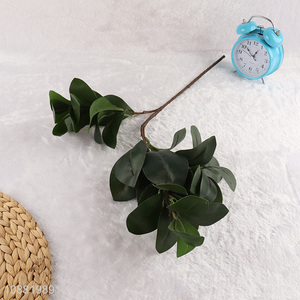 High quality 3-head <em>artificial</em> <em>plant</em> fake greenery with stem