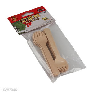 New product bamboo disposable  tableware fork for sale