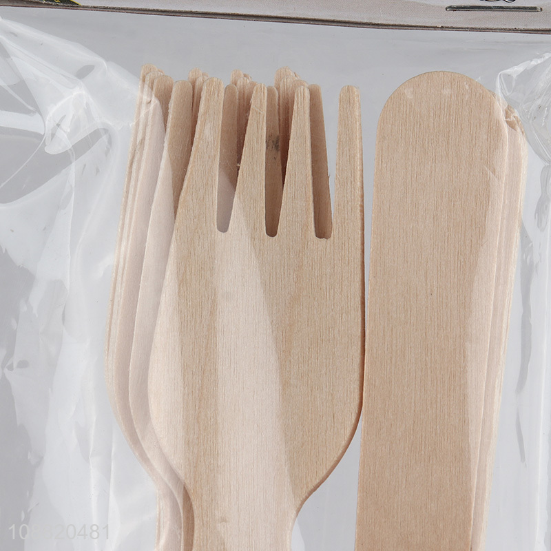 New arrival bamboo disposable tableware fork for sale