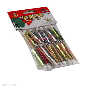 Factory supply <em>bamboo</em> disposable umbrella fruits <em>stick</em>