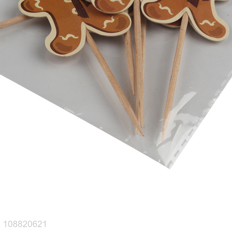 Low price gingerbread man shape cake decoration cake topper