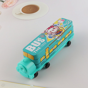 New product double-decker train shaped metal <em>pencil</em> box