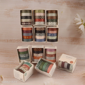 Factory price 5 rolls washi <em>paper</em> tape set for gift <em>wrapping</em>