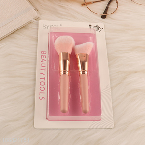 Hot products 2pcs women beauty tool <em>makeup</em> <em>brush</em> set for sale