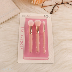 Yiwu market 3pcs soft <em>makeup</em> <em>brush</em> set for <em>makeup</em> tool