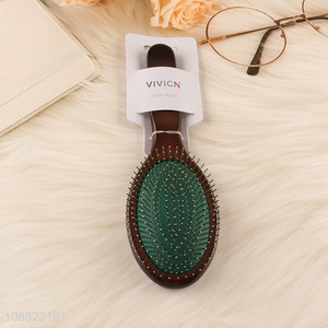 Latest design wooden handle massage hair comb hair brush for sale