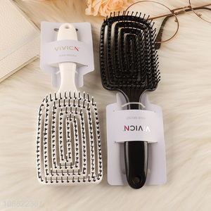 Best quality anti-static wide teeth hollow hair comb for sale