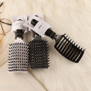 Top selling wide teeth hollow hair comb hair <em>brush</em> wholesale