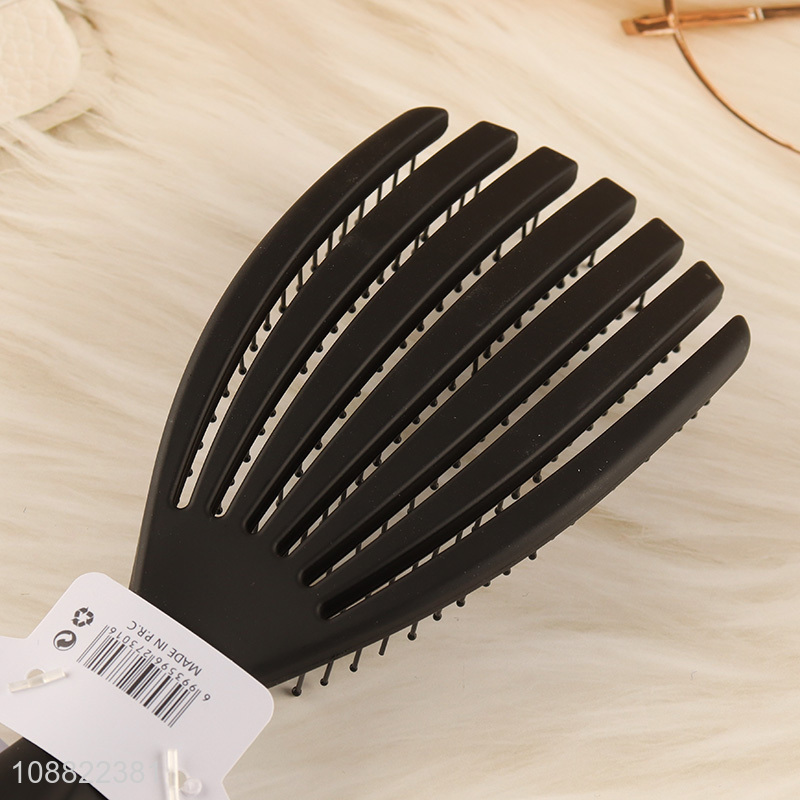 Hot sale wide teeth hollow hair comb anti-static hair brush wholesale