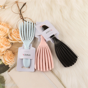 Factory wholesale multicolor hollow wide teeth hair <em>comb</em>