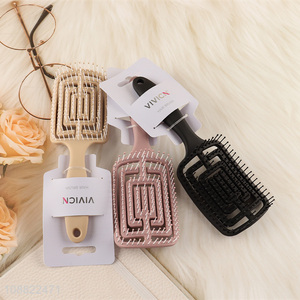 Online wholesale multicolor hollow scalp massage hair comb