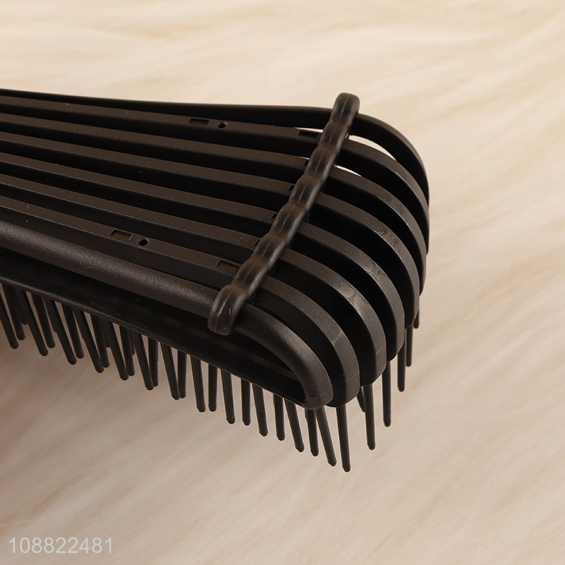 Best price multicolor hollow anti-static hair comb for sale