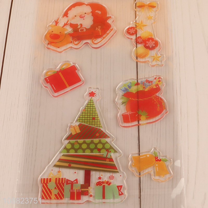 Good Price Christmas Window Gel Clings Window Gel Decals