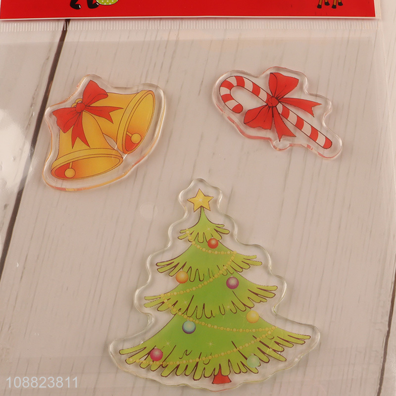 New Arrival Thick Gel Christmas Window Clings for Decoration