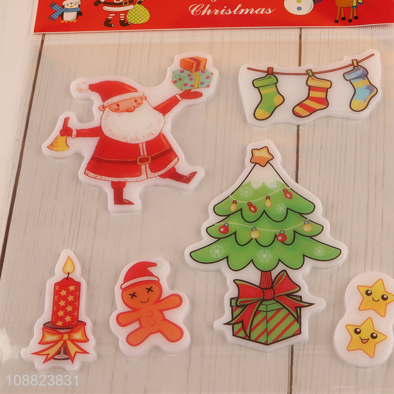 Yiwu Market Christmas Gel Window Clings for Kids Toddlers